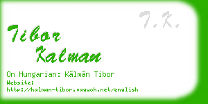 tibor kalman business card