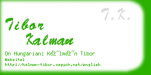 tibor kalman business card